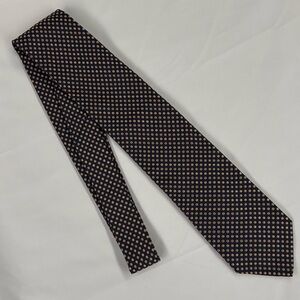Nautica Men's Navy & Gold Polka Dot 100% Silk Neck Tie